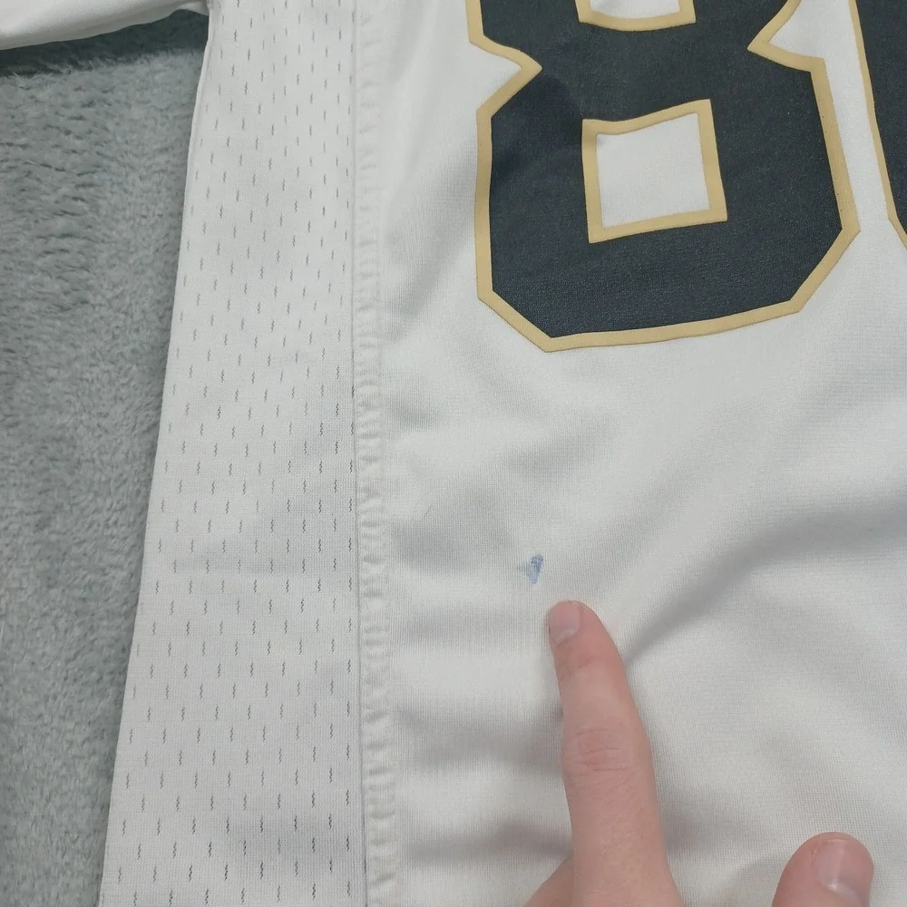 New‎ Orleans Saints Jersey Youth Medium White NFL Nike On Field Graham 80